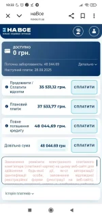 Фіолетова кнопка кредит каса